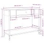 Mesa consola madera de ingeniería marrón roble 100x34,5x75 cm de , Mesas auxiliares - Ref: Foro24-834164, Precio: 76,86 €, De...
