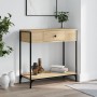 Mesa consola madera de ingeniería roble Sonoma 75x34,5x75 cm de , Mesas auxiliares - Ref: Foro24-834166, Precio: 56,72 €, Des...
