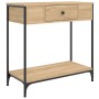Mesa consola madera de ingeniería roble Sonoma 75x34,5x75 cm de , Mesas auxiliares - Ref: Foro24-834166, Precio: 56,72 €, Des...