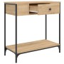 Mesa consola madera de ingeniería roble Sonoma 75x34,5x75 cm de , Mesas auxiliares - Ref: Foro24-834166, Precio: 56,72 €, Des...