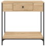 Mesa consola madera de ingeniería roble Sonoma 75x34,5x75 cm de , Mesas auxiliares - Ref: Foro24-834166, Precio: 56,72 €, Des...