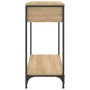 Mesa consola madera de ingeniería roble Sonoma 75x34,5x75 cm de , Mesas auxiliares - Ref: Foro24-834166, Precio: 56,72 €, Des...