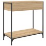 Mesa consola madera de ingeniería roble Sonoma 75x34,5x75 cm de , Mesas auxiliares - Ref: Foro24-834166, Precio: 56,72 €, Des...