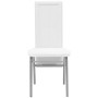 Conjunto de Comedor Cuero Artificial de Cinco Piezas de Color Blanco de vidaXL, muebles para cocinas y comedores - Ref: Foro2...