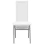 Conjunto de Comedor Cuero Artificial de Cinco Piezas de Color Blanco de vidaXL, muebles para cocinas y comedores - Ref: Foro2...