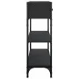 Mesa consola madera de ingeniería negra 72,5x25x75 cm by , Side tables - Ref: Foro24-834185, Price: 79,69 €, Discount: %