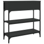 Mesa consola madera de ingeniería negra 72,5x25x75 cm de , Mesas auxiliares - Ref: Foro24-834185, Precio: 79,13 €, Descuento: %