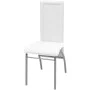 Conjunto de Comedor Cuero Artificial de Cinco Piezas de Color Blanco de vidaXL, muebles para cocinas y comedores - Ref: Foro2...