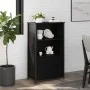Aparador alto madera de ingeniería negro 62x32x103,5 cm by , Sideboards - Ref: Foro24-834215, Price: 73,63 €, Discount: %