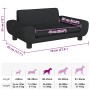 Cama para perros de terciopelo negra 70x45x33 cm en Camas para perros | Comprar online en Foru.es