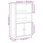 Aparador alto madera de ingeniería negro 62x32x103,5 cm by , Sideboards - Ref: Foro24-834215, Price: 73,63 €, Discount: %
