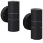 Lámpara de exterior 2 uds acero ascendente/descendente de vidaXL, Iluminación de exterior - Ref: Foro24-42417, Precio: 45,22 ...