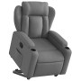 Sillón reclinable elevable de tela gris oscuro en Sillones | Comprar online en Foru.es