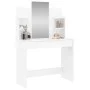 Tocador con espejo blanco brillante 96x39x142 cm de , Tocadores para dormitorios - Ref: Foro24-837578, Precio: 128,77 €, Desc...