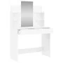 Tocador con espejo blanco brillante 96x39x142 cm de , Tocadores para dormitorios - Ref: Foro24-837578, Precio: 128,77 €, Desc...