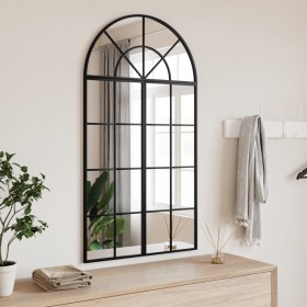 Espejo de pared arco de hierro negro 60x110 cm de , Espejos - Ref: Foro24-3200606, Precio: 129,65 €, Descuento: %