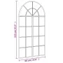 Espejo de pared arco de hierro negro 60x110 cm de , Espejos - Ref: Foro24-3200606, Precio: 132,65 €, Descuento: %