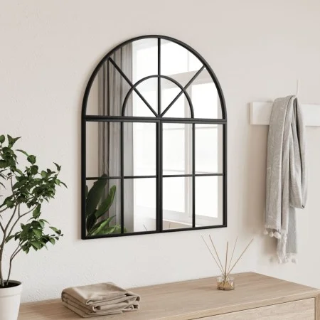 Espejo de pared arco de hierro negro 60x70 cm de , Espejos - Ref: Foro24-3200604, Precio: 116,24 €, Descuento: %