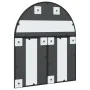 Espejo de pared arco de hierro negro 60x70 cm de , Espejos - Ref: Foro24-3200604, Precio: 116,24 €, Descuento: %