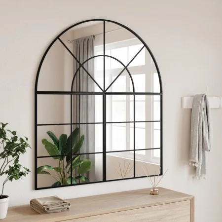 Espejo de pared arco de hierro negro 100x110 cm de , Espejos - Ref: Foro24-3200612, Precio: 171,22 €, Descuento: %