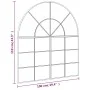 Espejo de pared arco de hierro negro 100x110 cm de , Espejos - Ref: Foro24-3200612, Precio: 171,22 €, Descuento: %