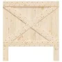Cabecero de madera maciza de pino 100x104 cm de , Cabeceros y pies de cama - Ref: Foro24-358405, Precio: 48,11 €, Descuento: %