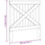 Cabecero de madera maciza de pino 100x104 cm de , Cabeceros y pies de cama - Ref: Foro24-358405, Precio: 48,59 €, Descuento: %