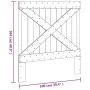 Cabecero de madera maciza de pino 100x104 cm de , Cabeceros y pies de cama - Ref: Foro24-358405, Precio: 48,11 €, Descuento: %