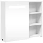Mueble de baño con espejo y luz LED blanco 60x13x52 cm de , Tocadores de baño - Ref: Foro24-357969, Precio: 89,90 €, Descuent...