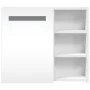 Mueble de baño con espejo y luz LED blanco 60x13x52 cm de , Tocadores de baño - Ref: Foro24-357969, Precio: 89,90 €, Descuent...