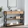 Mesa consola madera de ingeniería roble Sonoma 100x28x75 cmm by , Side tables - Ref: Foro24-834191, Price: 85,31 €, Discount: %