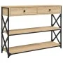 Mesa consola madera de ingeniería roble Sonoma 100x28x75 cmm by , Side tables - Ref: Foro24-834191, Price: 85,31 €, Discount: %