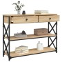 Mesa consola madera de ingeniería roble Sonoma 100x28x75 cmm de , Mesas auxiliares - Ref: Foro24-834191, Precio: 80,56 €, Des...