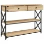 Mesa consola madera de ingeniería roble Sonoma 100x28x75 cmm by , Side tables - Ref: Foro24-834191, Price: 85,31 €, Discount: %