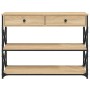 Mesa consola madera de ingeniería roble Sonoma 100x28x75 cmm de , Mesas auxiliares - Ref: Foro24-834191, Precio: 80,56 €, Des...