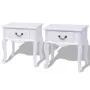 Nachttische 2 Einheiten aus weißem MDF von vidaXL, Seitentische - Ref: Foro24-242750, Preis: 152,63 €, Rabatt: %