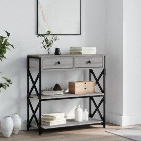 Mesa consola madera de ingeniería gris Sonoma 75x28x75 cm de , Mesas auxiliares - Ref: Foro24-834198, Precio: 89,23 €, Descue...