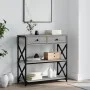 Mesa consola madera de ingeniería gris Sonoma 75x28x75 cm by , Side tables - Ref: Foro24-834198, Price: 90,45 €, Discount: %
