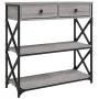 Mesa consola madera de ingeniería gris Sonoma 75x28x75 cm by , Side tables - Ref: Foro24-834198, Price: 90,45 €, Discount: %