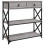 Mesa consola madera de ingeniería gris Sonoma 75x28x75 cm de , Mesas auxiliares - Ref: Foro24-834198, Precio: 89,23 €, Descue...