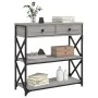 Mesa consola madera de ingeniería gris Sonoma 75x28x75 cm by , Side tables - Ref: Foro24-834198, Price: 90,45 €, Discount: %