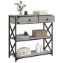 Mesa consola madera de ingeniería gris Sonoma 75x28x75 cm by , Side tables - Ref: Foro24-834198, Price: 90,45 €, Discount: %