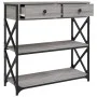 Mesa consola madera de ingeniería gris Sonoma 75x28x75 cm by , Side tables - Ref: Foro24-834198, Price: 90,45 €, Discount: %