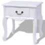 Mesitas de noche 2 unidades MDF blanca de vidaXL, Mesas auxiliares - Ref: Foro24-242750, Precio: 155,63 €, Descuento: %