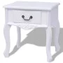 Nachttische 2 Einheiten aus weißem MDF von vidaXL, Seitentische - Ref: Foro24-242750, Preis: 152,63 €, Rabatt: %