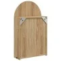 Mueble de baño con espejo arqueado y luz LED roble 42x13x70 cm de , Tocadores de baño - Ref: Foro24-357976, Precio: 100,84 €,...
