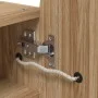 Mueble de baño con espejo arqueado y luz LED roble 42x13x70 cm de , Tocadores de baño - Ref: Foro24-357976, Precio: 100,84 €,...