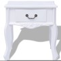 Mesitas de noche 2 unidades MDF blanca de vidaXL, Mesas auxiliares - Ref: Foro24-242750, Precio: 155,63 €, Descuento: %