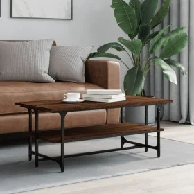 Mesa de centro madera contrachapada roble marrón 100x50x40 cm de , Mesas de centro - Ref: Foro24-835323, Precio: 42,22 €, Des...
