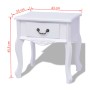 Mesitas de noche 2 unidades MDF blanca de vidaXL, Mesas auxiliares - Ref: Foro24-242750, Precio: 155,63 €, Descuento: %